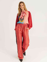 ME369 Bailey Red Aura Straight-Leg Pants — view 1