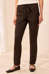 Ponte Pull-On Ankle Pants in Hickory - view 1