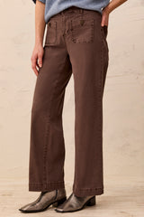 Sophia Curvy Straight-Leg Jeans in Saddle Brown - view 1