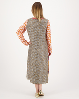 ME369 Violet V-Neck Sunset T-Dress, back