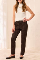 Ponte Pull-On Ankle Pants in Hickory - view 3