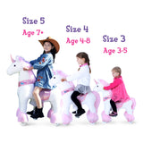 Ponycycle - Ride-on Pink Unicorn | Plush Animal Riding Toy: