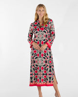 Devon Dress in Heritage Chains Black Gold by Jude Connally — front view
