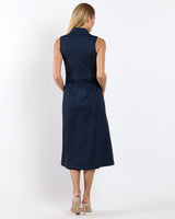 Chelsea Dress in Navy Saddle by Jude Connally