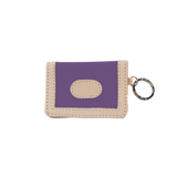 Id Wallet in Purple Coated Canvas by Jon Hart Design