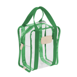 Clear Shag Bag in Kelly Green Webbing by Jon Hart Design