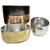 India Handicrafts Inc - Hammered Gold Beverage Tub – Set