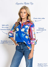 Ruthie Top in Sapphire by House of MBR, view 4