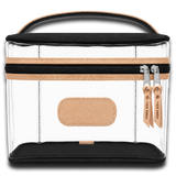 Jon Hart Clear Makeup Case - Black Coated Canvas