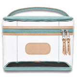 Jon Hart Clear Makeup Case - Rose Coated Canvas