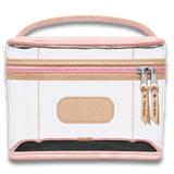 Jon Hart Clear Makeup Case - Tan Coated Canvas