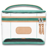 Jon Hart Clear Makeup Case - Dark Leopard Coated Canvas