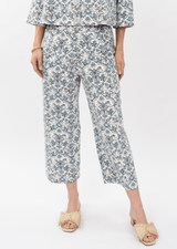 Toile Barrel Pant in Blue