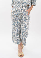 Toile Barrel Pant in Blue view 3