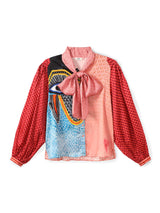 ME369 Nola Red Aura Printed Tie Shirt — view 2