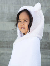 Chenille Baby Towel: Blue