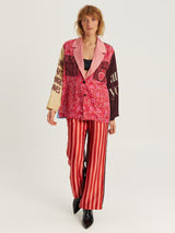ME369 Audrey Red Aura Collar Jacket — view 1