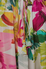 Farm Rio - Off-white Painted Flowers Maxi Dress