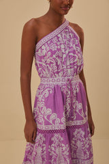 Farm Rio - Lilac Sweet Garden Maxi Dress - Medium