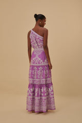 Farm Rio - Lilac Sweet Garden Maxi Dress - Medium