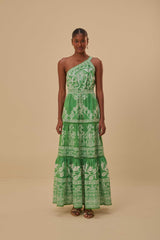 Farm Rio - Green Sweet Garden Maxi Dress
