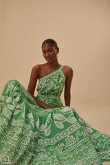 Farm Rio - Green Sweet Garden Maxi Dress