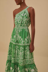 Farm Rio - Green Sweet Garden Maxi Dress