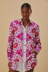 Farm Rio - Off-white Maia Shirt - Large