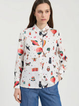 Isa Cupido Silk Shirt by Vilagallo - view 1