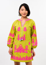 Applique Tunic in Citron