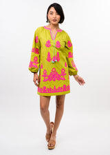 Applique Tunic in Citron view 2