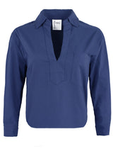Joni Popover Blouse in Navy view 2