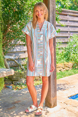 Tao Dress in Harbour Isle Stripe view 3