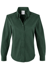 Preppy Silky Poplin Shirt in Pine Green view 2