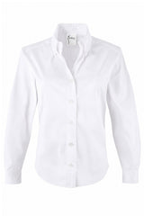 Preppy Silky Poplin Shirt in White view 4