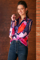 Savvy Blouse in Flower Bomb