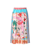 ME369 Alexa Florida Printed Midi Skirt — view 1
