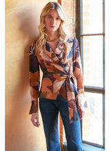 Juno Top in Etruscan Scroll by Finley Shirts