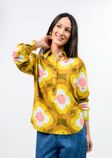 Daisy Embroidery Popover in Multi