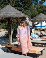 Palm Springs Kaftan: Shoreline Blue / OS