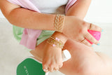 June Bracelet in Gold by Beaded Blondes