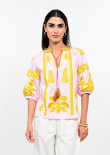 Applique Top in Pink