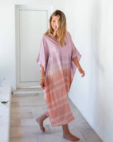 Palm Springs Kaftan: Shoreline Blue / OS
