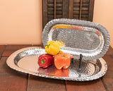 India Handicrafts Inc - 24’’ Oval Hammered Tray
