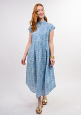 Linen Blues Dress in Blue view 2