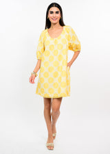Fresh Daisies Dress in Lemon view 2