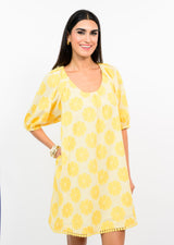 Fresh Daisies Dress in Lemon view 3