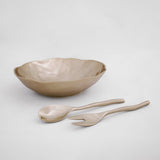 Sierra Modern Maia Small Salad Servers (Shiny Gold) by Beatriz Ball