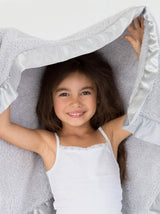 Little Giraffe - Chenille Baby Blanket: Unboxed / Silver