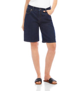 Denim Bermuda Shorts: Indigo / 6